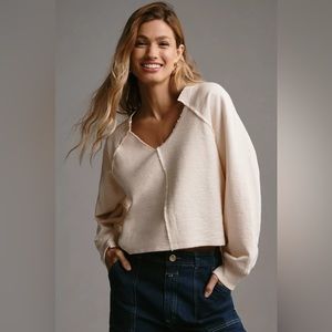NWT Anthropologie Pilcro Reworked Popover Sweatshirt - Medium